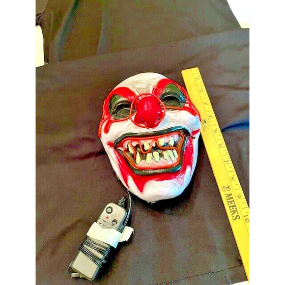 Halloween Bloody Mask Light Up Costume Horror Creepy - Picture 2 of 13